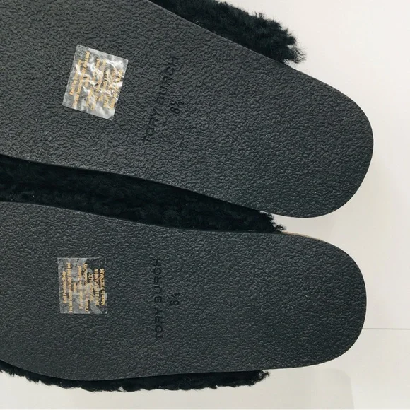 Tory Burch Charm Mammouth Mule Shearling / Nappa Leather Women’s Size 6.5 M